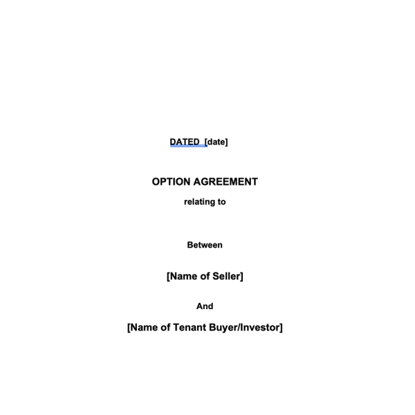 Management Agreement for a Lease Option Property